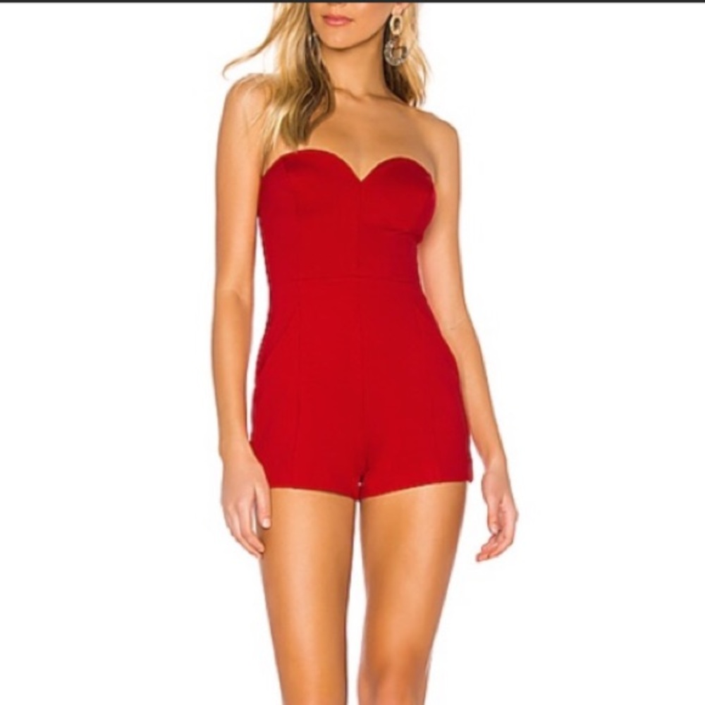 Susana Monaco Sweetheart Neckline Strapless Romper